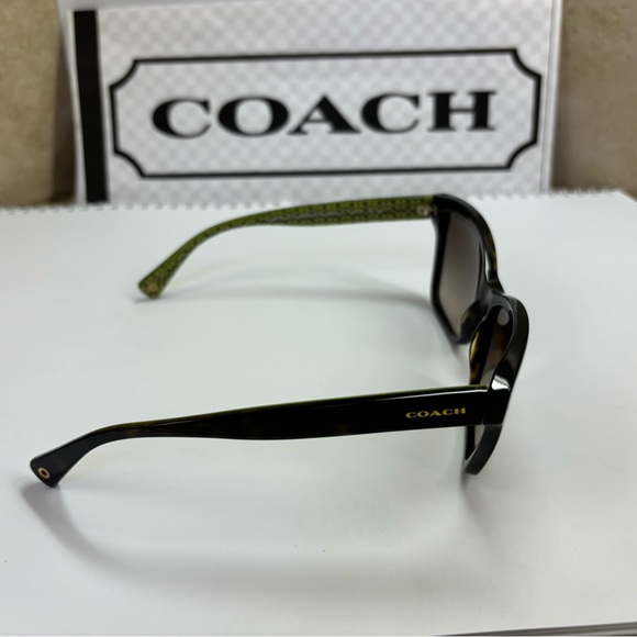 New Coach HC8107 L084 523213 Dark Tortoise with Sig C Sunglasses - Picture 5 of 10